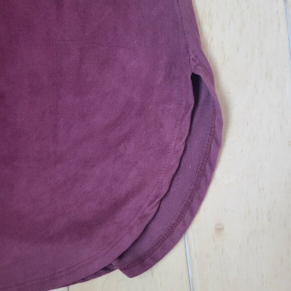 Papermoon Suede Short Sleeve Dress | Size L - Picture 3 of 5